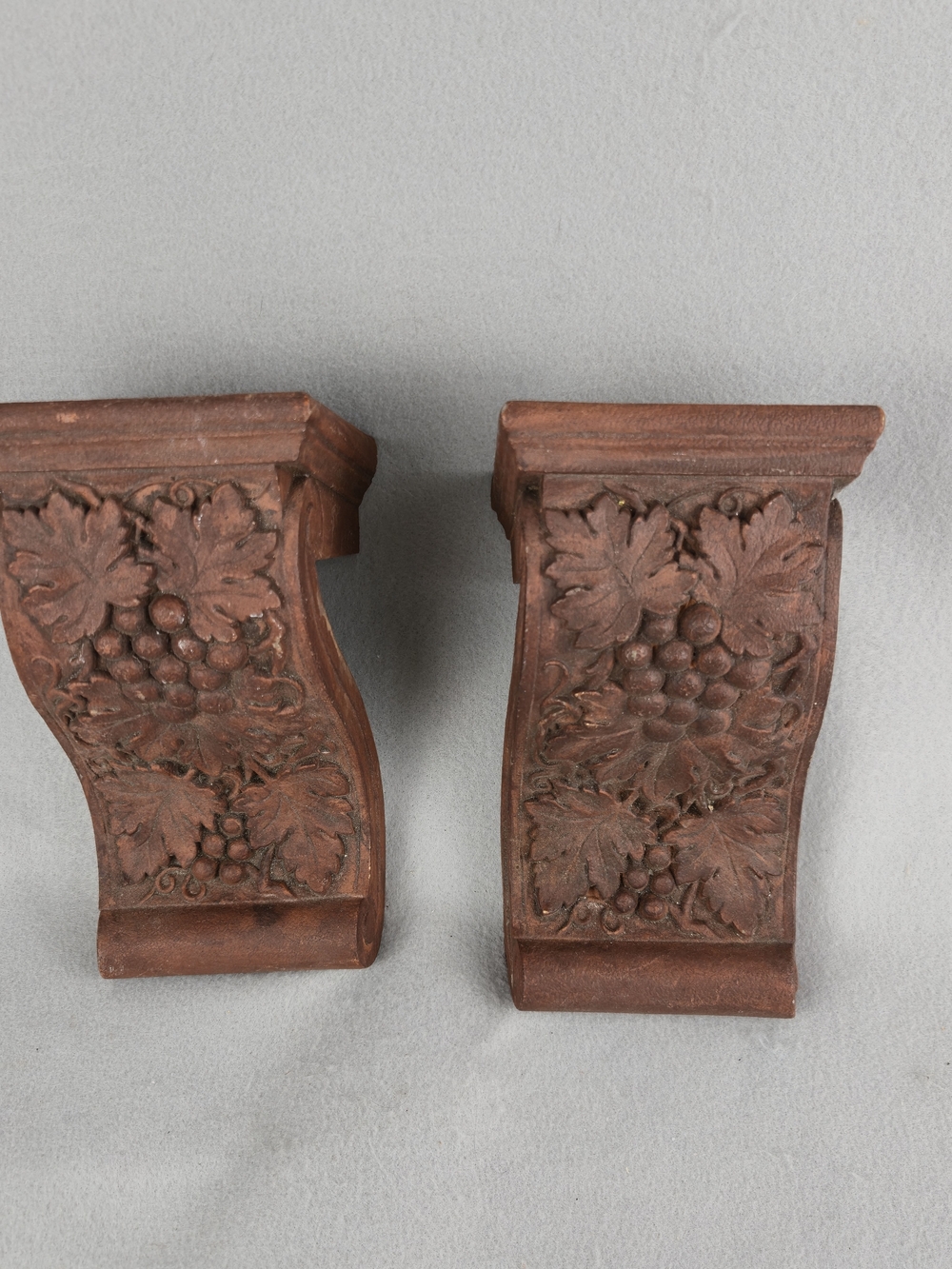 Vintage Home Interiors Grapevine Wall Corbels Pair